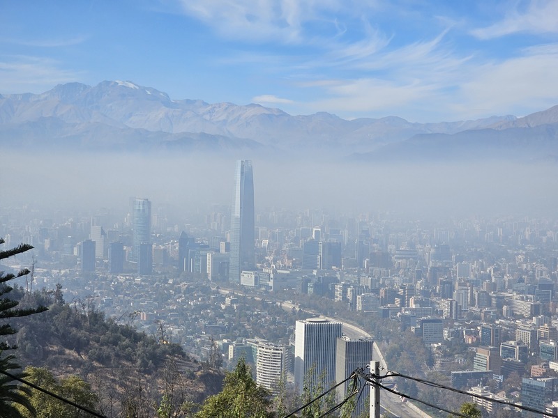 A view of the Gran Torre Costanera