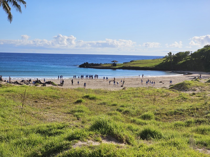 The beach on Easter Island