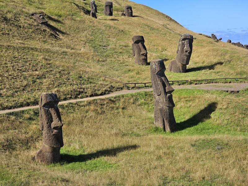 more Moai near the quarry on Easter Island