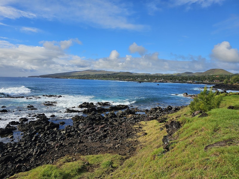 The shore of Hanga Roa on Easter Island