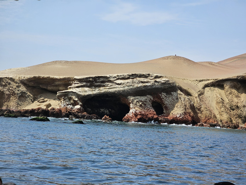 The shoreline in the Paracas National Reserve