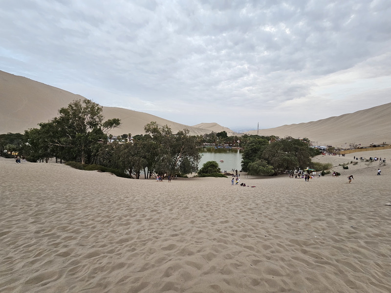 View of the Huacachina oasis