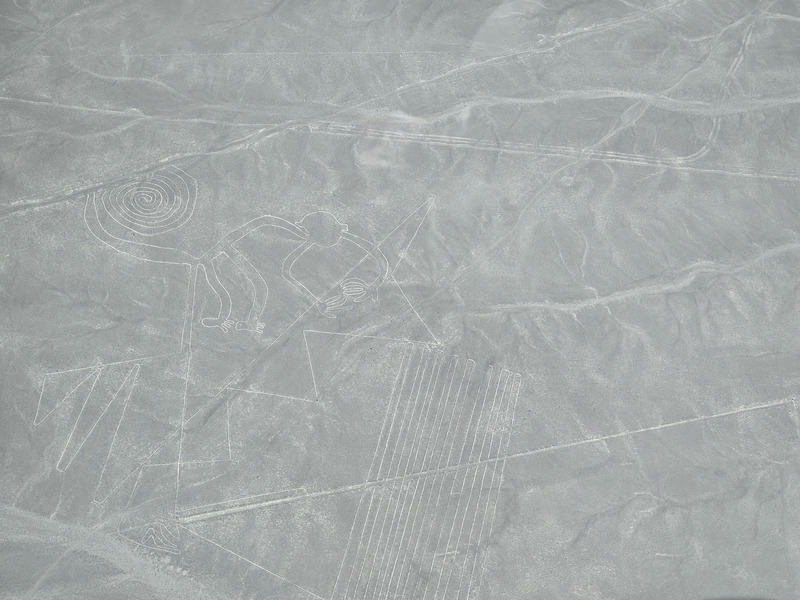 The monkey figure in the Nazca lines