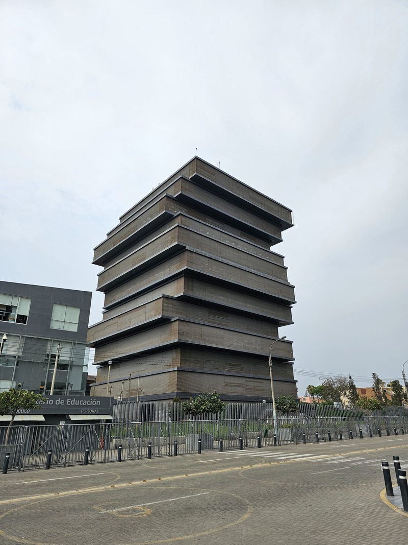 The Lima Department of Education's tower of books