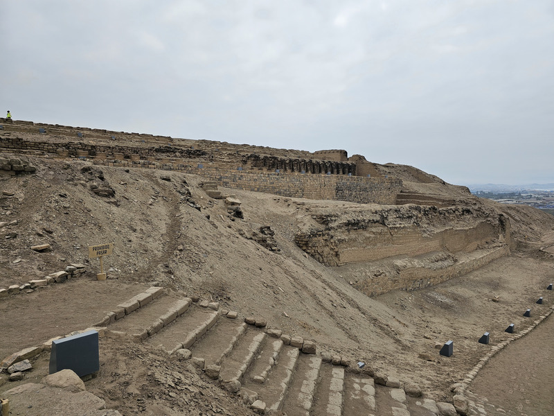 Lima Temple of the Sun from the mountain