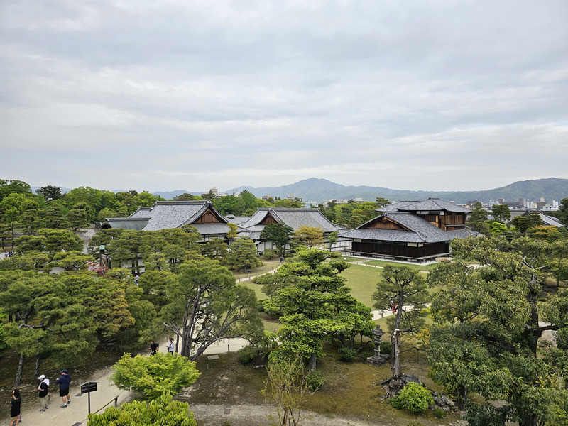 Kyoto Nijo castle view from above