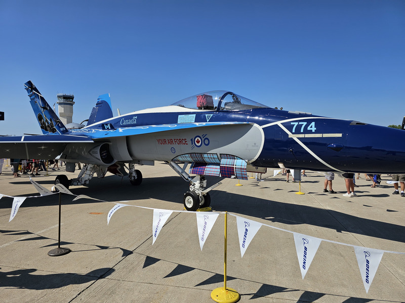 A Canadian CF-18 Hornet