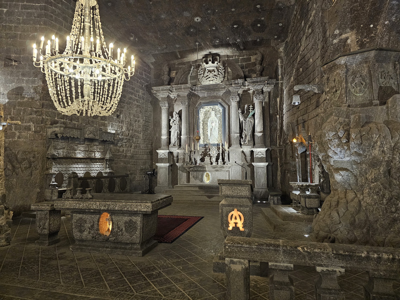 The Wieliczka Salt Mine church altar