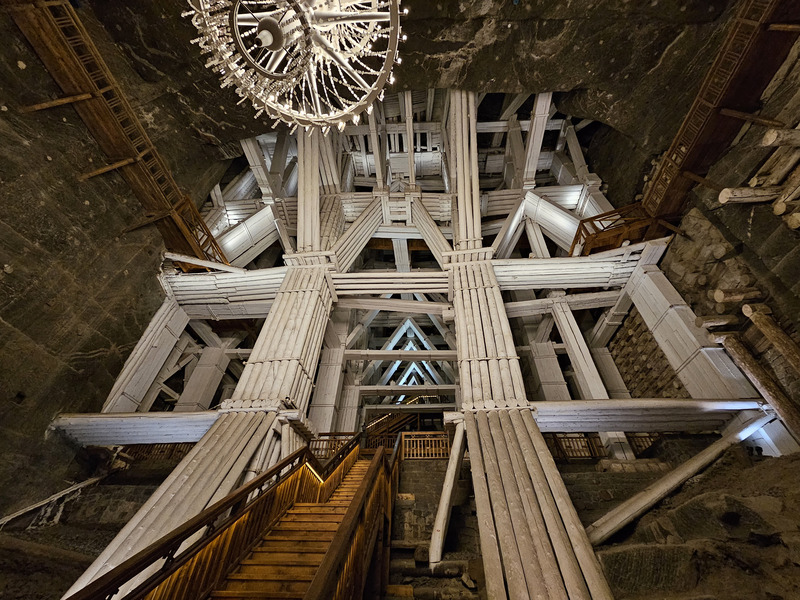 A large gallery in the Wieliczka Salt Mine