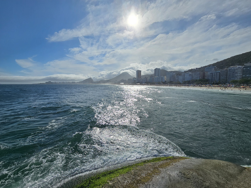 Copacabana Beach from the northern edge