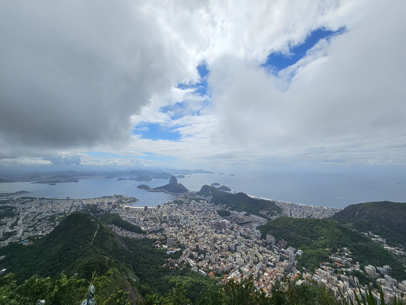 A wide shot of the city surrounding Sugarloaf