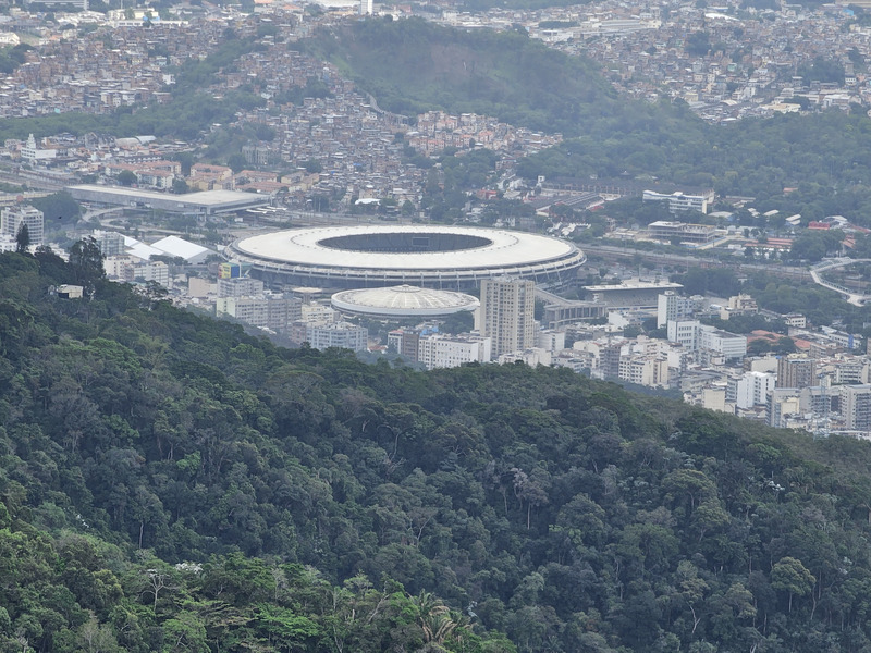 Maracana Stadium from Christ the Redeemer