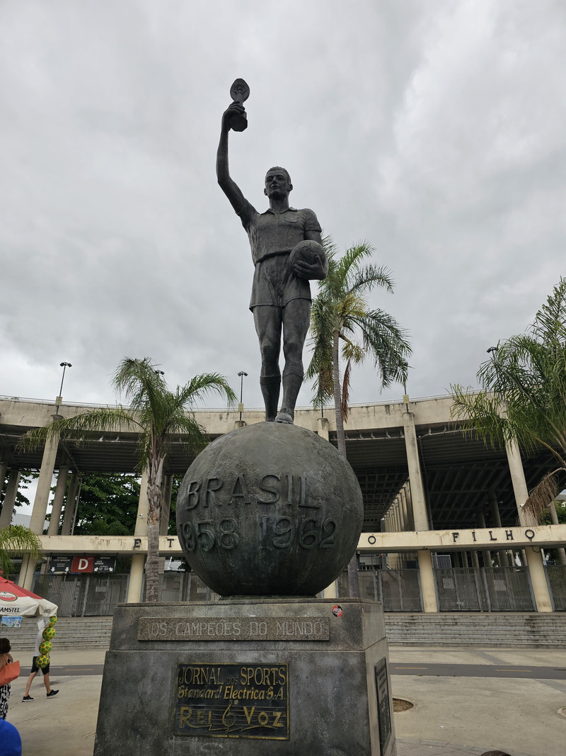 Maracana Stadium from the ground, there is nothing to see